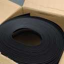 Vinyl Wall Base Baseboard Molding Trim 6" Flexible Self Adhesive Rubber Wall Base Moulding Trim Peel and Stick Design, 6 Inch x 100 Feet, Black