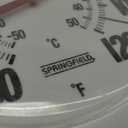 Springfield Indoor Outdoor Big and Bold Dial Thermometer, Wireless Thermometer with Easy to Read Large Numbers for Patio, Pool, and Indoor Areas, 8-Inch, White