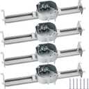 Tandefio 4 Pcs Adjustable Ceiling Fan Bracket Ceiling Mounting Bracket Electrical Box for Fans and Light Fixtures, 14.7 Inches in Length