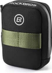 ROCKBROS Bicycle Saddle Bag Road Bike Bag Mini Size Bicycle Bag Small Compact Ultra-light Storage Convenient Reflective Material Easy to Install (Black)