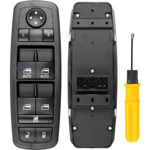 Master Power Window Switch Replacement for 2012-2014 Chry-sler 300, 2013-2014 Dodge Charger, 2012-2019 Dodge Journey, 68139805AA, 68139805AB, 68139805AC, 68139805AD, 1S14259, DWS1919 (68139805AA)