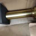 Heavy Duty Non- Adjustable 48 In/4Ft Curtain Rods for Windows, Brushed Gold