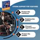 PreCut Kinesiology Tape for Knees, KTQUICK 12 PCS 20% Extra Adhesive Knee Tape for Knee Pain Relief Pre Cut, Anatomical for Maximum Hold, Waterproof&Hypoallergenic Cotton Latex-Free for Sports (Black)