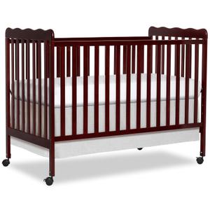 Dream On Me Carson Classic 3-in-1 Convertible Full-Size Baby Crib in Espresso, GreenGuard Gold & BSA, 4 Mattress Heights, Converts to Day & Toddler Bed, Locking Wheels, Classic Nursery Design
