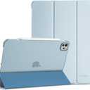 ProCase Smart Case for iPad Pro 11 Inch M5 2025/M4 2024 (Model: A3357/A3358/A3359/A2836/A2837/A3006), Slim Folio Stand Hard Back Shell Protective Tablet Cover for iPad Pro 11" 6th/5th Gen -Blue