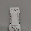 Leviton Lever Edge Rocker Slide Dimmer Switch for LED/Incandescent Bulbs, 150 Watt, Single Pole or 3-Way, 2-Pack, ESL01-2PW, White