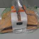 Amazon Basics Kids Velvet, Non-Slip Clothes Hangers for Infant and Toddler, 11.6 in (for baby clothes), Pack of 50, Blush