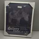 Ambiance Gallery Wood 1.5" Deep Picture Frames - Single 16"x20" White Wood Frame, Shatter-Resistant Acrylic Glazing & MDF Backing, Horizontal or Vertical Wall Display