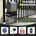 4400lbs Automatic Sliding Gate Opener with APP Control & 4 Remotes, 750W Heavy Duty Electric Sliding Gate Motor Kit with Wireless Keyboard for Sliding Gate Opener Up to 40ft
