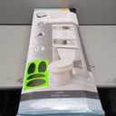 Zenna Home Over-The-Toilet Bathroom Spacesaver, Bathroom Organizer with 3 Bath Storage Shelves, Cottage-Style, White