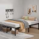 LUMUNANCE Metal Bed Frame Full Size - 16 Inch Heavy-Duty Full Platform Bed Frame No Box Spring Needed, Easy Assembly, Noise-Free, Sturdy Mattress Foundation, Underbed Storage Space