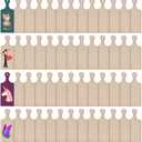 48 Pcs Mini Wooden Cutting Board With Handle Paddle Small Cheese Chopping Kitchen Board Wooden Cooking Serving Charcuterie Board For Kitchen Decor Crafts Diy (9.5 * 3.5 Inches) Natural