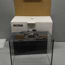 NICREW 2.5 Gallon Nano Nature Aquarium Kit, Ultra-Clear Rimless Desktop Fish Tank with Light, Filter, Gravel and Rock, Perfect for Small Fish, Shrimp, or Betta, Complete Version, Black