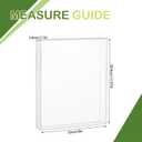 Clear Acrylic Magazine Display Case, Wall Mounted Storage Box Book Frame with Adhesive Mounting Buckles, Organizer Case for Books Comics Newspapers Birth Certificates, 9 x 1 x 11.5 Inch