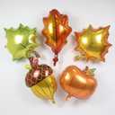 Fall Balloon Arch Garland Kit, 157pcs Retro Yellow Heliotrope Ivory White Brown Balloons with Acorn Maple Pumpkin Foil Balloons for Autumn Little Pumpkin Baby Shower Thanksgiving Hello Fall Decor