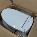 Brondell SE400-RW Swash SE400 Electric Bidet Toilet Heated Seat, Oscillating Stainless Steel Nozzle, Warm Air Dryer, Night Light, Gentle Close Lid, White Side Arm Control, Round