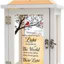 Memorial Lantern - Thoughtful Bereavement Gift for Loss of Loved One, Sympathy and Remembrance for Mother Father - Funeral Gift - There're Some Who Bring a Light