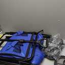 Amazon Basics Collapsible Folding Heavy Duty Utility Wagon for Outdoor Sports, 265 pounds Weight Capacity, Camping, Garden, and Shopping, 27.6 x 40.9 x 20 inches, Blue