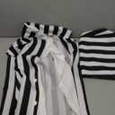 Scary Halloween Costumes for Men Black and White Striped Suit Adult 80s Horror Movie Character Cosplay Outfit (Large)