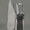 Lux Dual Grip Socks - Soccer Grip Socks for Men and Women. GripArray Performance & Comfort (Large, White)