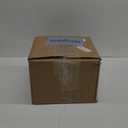 Mkono Ceramic Hanging Planter of Shallow 8 Inch and Deep 6 Inch for Indoor Outdoor Plants, Set of 2 Modern Plant Pot Geometric Porcelain Hanging Basket with Polyester Rope Hanger