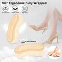 3 x 4PCS Heel Pads for Shoes Prevent,Slipping,Rubbing,Blister,Foot Pain,Heel Grips for Shoes Too Big Filler Improved Shoe Fit and Comfort Shoe Inserts for Women(Beige, One Size)