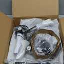 3-Light Farmhouse Chandelier, 14.5 Pendant Hanging Lighting Adjustable Height, Convertible Vintage Semi Flush Mount Ceiling Light Fixture, Rustic Chandeliers for Dining Room Foyer Entryway Kitchen (Black Metal with Walnut Finish)