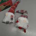 Gloween Christmas Gnomes Santa Decorations, Lighted Handmade Swedish Tomte, Light Up Plush Elf Holiday Present Gift Scandinavian Tabletop Christmas Decorations, Pack of 2