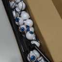 LEWIS&WAYNE Solar Halloween Pathway Lights 3 Pack Eyeball Stake Lights Outdoor 2 Modes Cool White LEDs for Garden Yard Patio