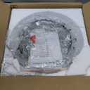 Vikaey Modern LED Flush Mount Ceiling Light, 4 Rings Black Close to Ceiling Light Fixtures, Kitchen Lighting Fixture Ceiling Lamp for Bedroom, Living Room, Laundry Room, 4000K Not Dimmable