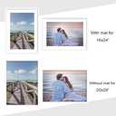 Abtgt 20x28 Picture Frame with 16x24 Mat for Wall Art, 3 Pack White