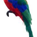 Artificial Parrot Large Feather Macaw Parrot Macaw Birds for Decoration Costume Shoulder Ornament Modern Home Garden Party Decor