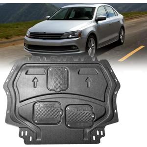 Engine Guards Mud Flaps for VW Jetta 2006-2018 Front Engine Splash Shield Guards Suitable for Jetta 2012-2018 Under Engine Cover Directly Replace Original One Black