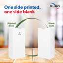 Duro 4# White Paper Bags 500-Count, White Sandwich Paper Bags, Candy, Snacks, Treats, Popcorn Bags & Bulk Disposable Lunch Sacks - 5.00 x3.12 x 9.75 Inches
