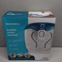 Homedics Bubble Mate Foot Spa, Toe Touch Controlled Foot Bath with Invigorating Bubbles and Splash Proof, Raised Massage Nodes and Removable Pumice Stone