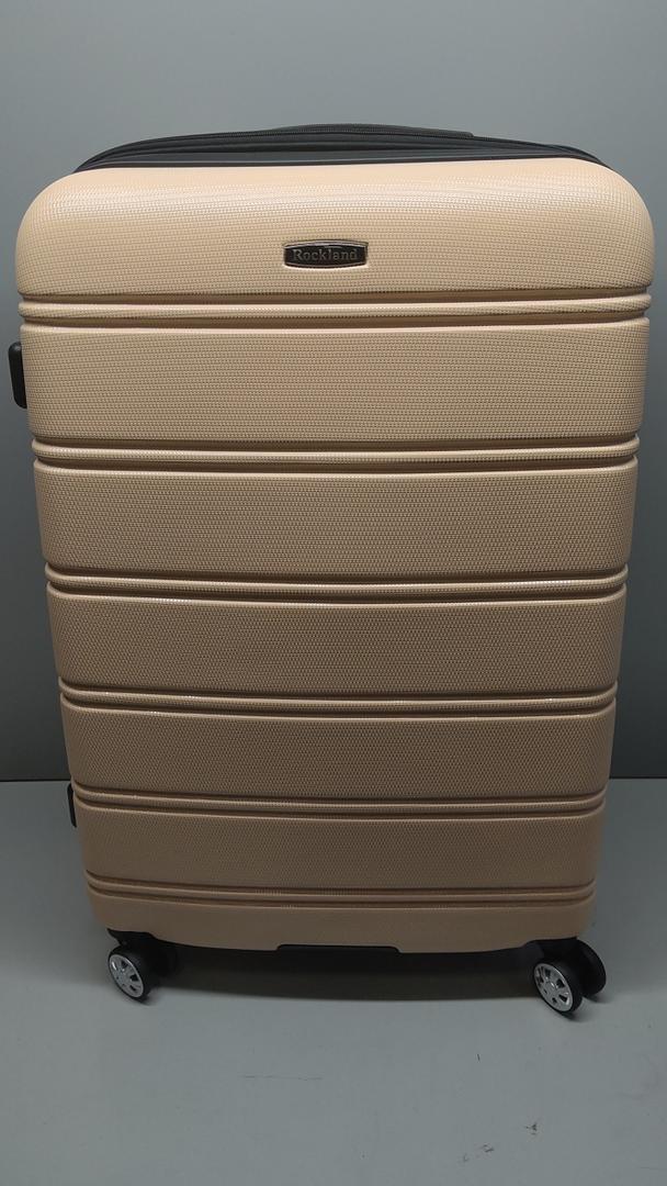 Rockland Melbourne Hardside Expandable Spinner Wheel Luggage, Champagne, Carry-On 20-Inch