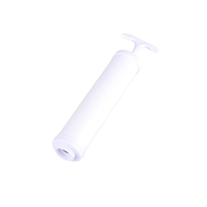 Mallofusa Hand Plastic Compressed Vacuum Space Manual Air Deflation Pump for Vacuum Seal Storage Bags White 9.3 x 1.5 Inch