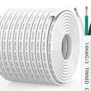 CONEPY 14 Gauge Marine Wire, 14/ 3 Triplex Marine Grade Cable, IP68 Waterproof/ Oxygen-Free Tinned Copper Stranded PVC 14 AWG Wire for Boat, Automotive, RV, Solar, LED Strips (100FT/ 30M)