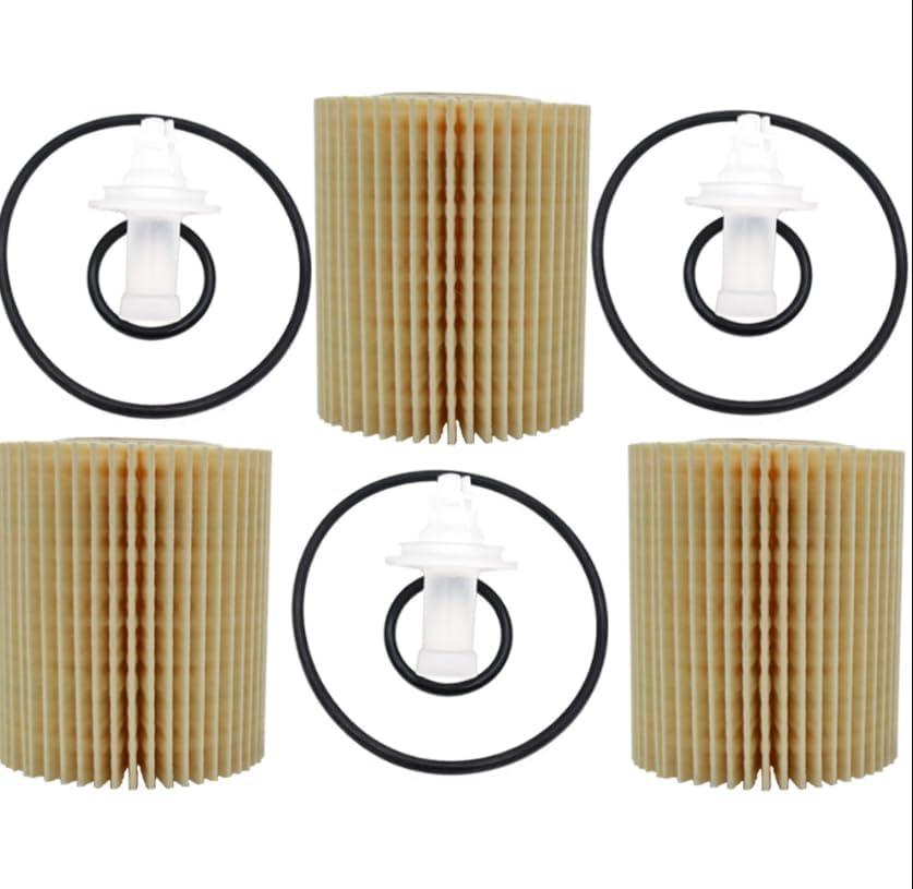 3PCS 04152-YZZA5 Oil Filters Kit Replacement Engine Oil Filter Element Fits for For Lexus Toyota 4Runner FJ Cruiser Tundra Replaces 04152-31080, 04152-0P010, 04152-38010, 04152-0R010