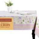 Maison d' Hermine Table Cloth Rectangle Table 100% Cotton 70 x 140 Inches Tablecloth Reusable Decorative for Dining Kitchen Room Farmhouse Home Gifts for Mothers Day Spring Summer - Magnolia Mornings