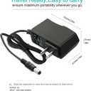 9V 2A AC Adapter with 6ft Cord and Advanced Safety Protections - Compatible with Routers, LED Strip Lights, Speakers & More | 100V-240V Input, | 5.5mm x 2.1mm & 2.5mm Barrel Jack