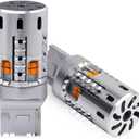 OPP ULITE 7440 Led Bulbs Amber, Built In Resistor Error Free Canbus, Plug N Play, 360 Luminous Turn Signal Light 7444NA T20 7441 WY21W W21W 12V 20-Led Switchback Led Bulb, 2PC Pack