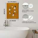 KU-DaYi Vintage Japanese Crane Wall Art Decor, Rustic Nature Japandi Flying Crane Bird Canvas Prints Pictures Framed, Japanese Bird Wall Art Prints for Home Bedroom Living Room Decor, 11x14 Inches