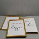 Heiple Motivational Wall Art 11"x14" Framed Wooden Inspirational Office Wall Decor for Men Picture Poster Positive Work Hard Quote Wall Decor for Home Office Bedroom (Brown, 11”x14”)