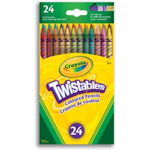 Crayola 24 Twistables Colored Pencils (1 Count (Pack of 24))