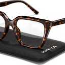 Miyya Blue Light Glasses for Women - Oversized UV & Blue Light Blocker Chunky Frames, Stylish Eyewear Access