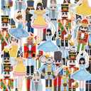 Hotop 48 Pcs Christmas Nutcracker Iron on Patches Ballet Dancer Sew on Embroidered Blue Nutcracker Applique Repair Patch Soldier Mouse Figures Patches for Xmas Hat Backpack DIY Craft
