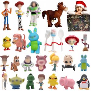 Christmas Advent Calendar 2025 Toys - 24-Days Countdown Calendar 24 Anime characters, Surprise Gifts for Kids and Fans