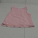 MakeMeChic Women's Sparkly Sequin Tops Y2k Sleeveless Crop Going Out Rave Tops Clubwear (Large, Pink)