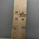 Hexagon Garage Lights with Rectangle Frame, High Brightness 672W 86400LM 6500K, 14 Hex Grid for Garage, Shop, Basement, Car Detailing Shop etc., with Mounting Clip